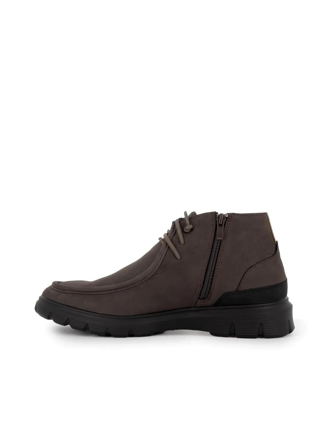 Botín sport marron cordones elasticos para hombre Lois