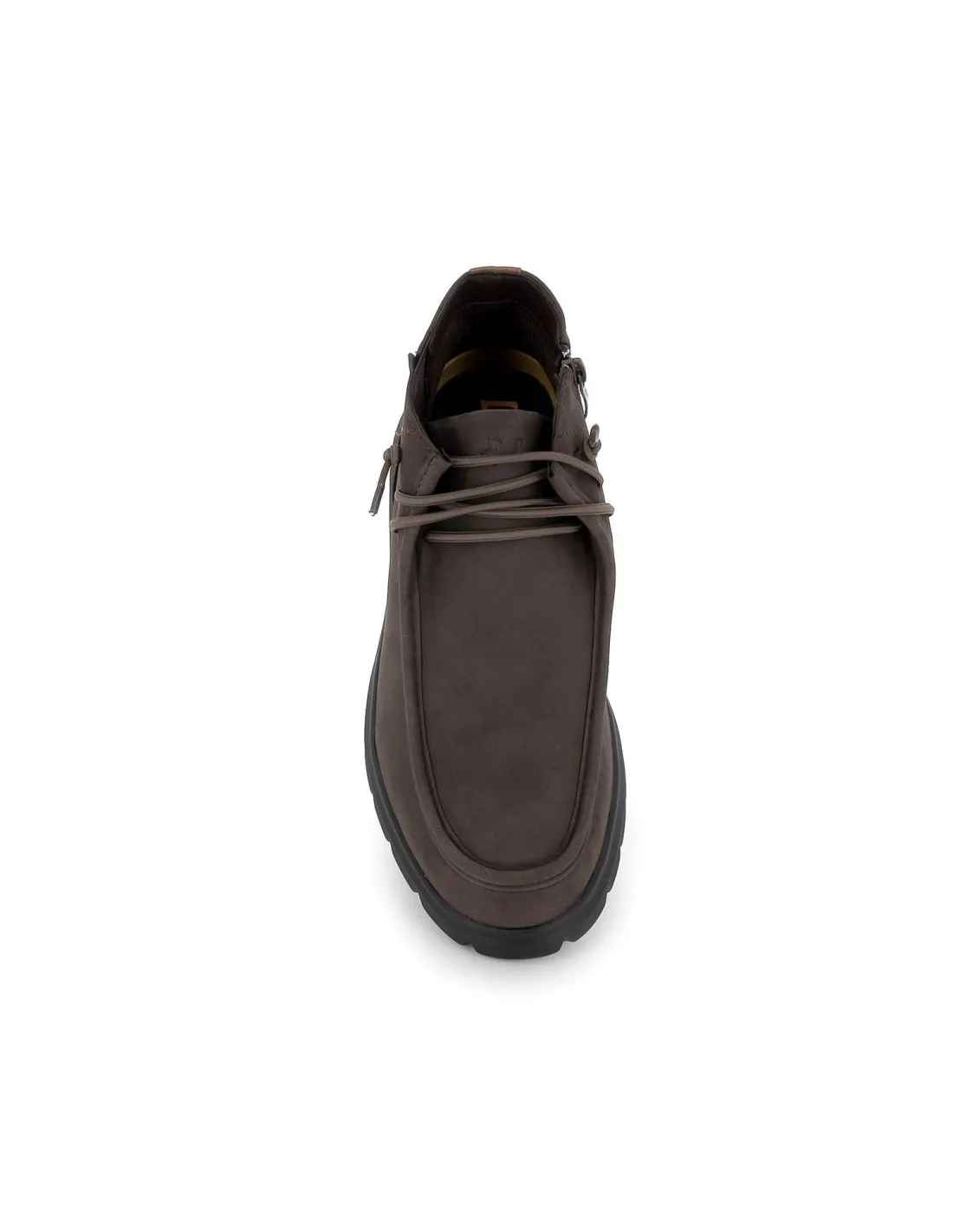 Botín sport marron cordones elasticos para hombre Lois