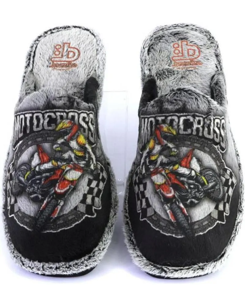 Calzado de casa BEREVERE  de Hombre 2708 ZAPATILLAS DE CASA DE HOMBRE  NEGRO