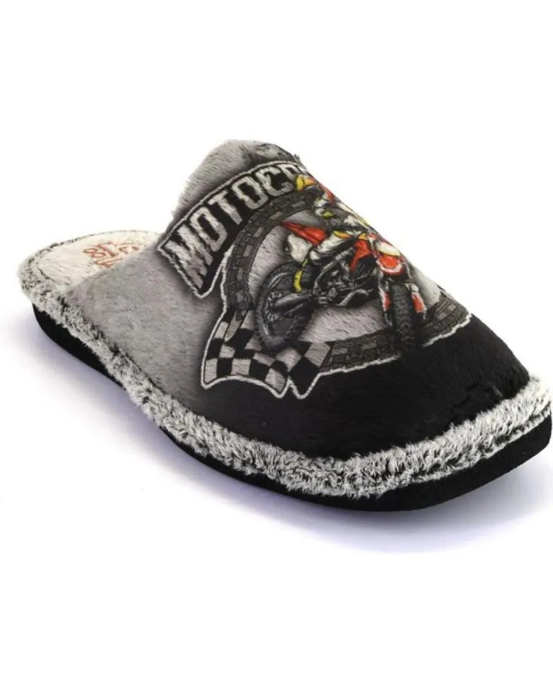 Calzado de casa BEREVERE  de Hombre 2708 ZAPATILLAS DE CASA DE HOMBRE  NEGRO