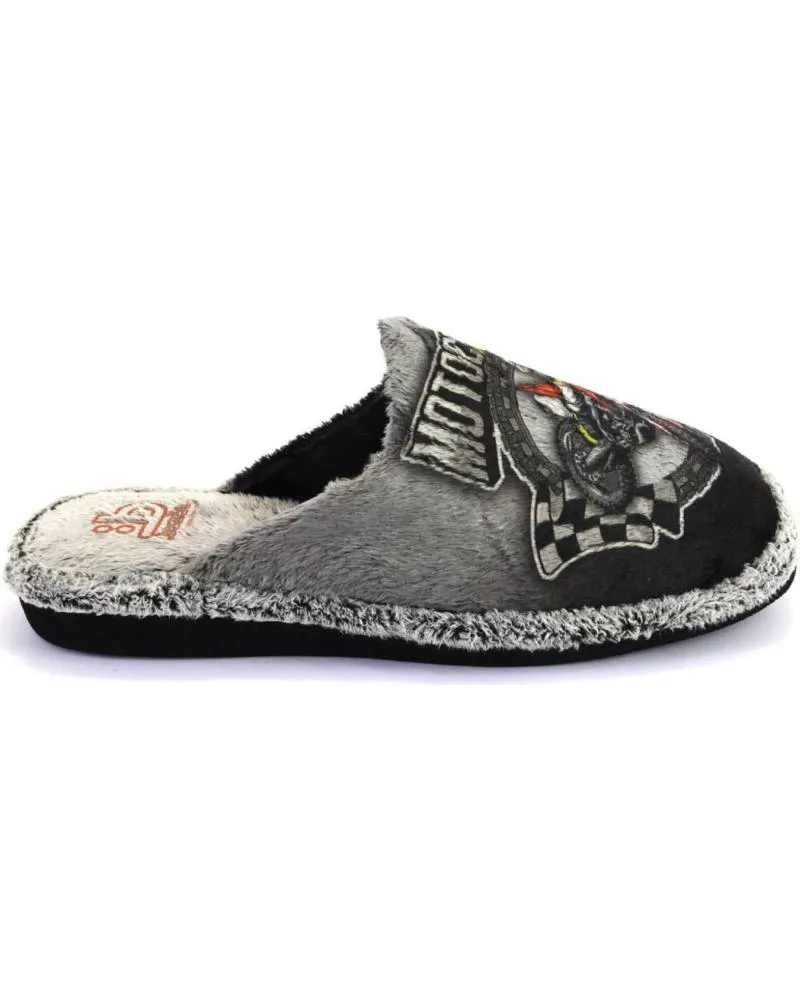 Calzado de casa BEREVERE  de Hombre 2708 ZAPATILLAS DE CASA DE HOMBRE  NEGRO