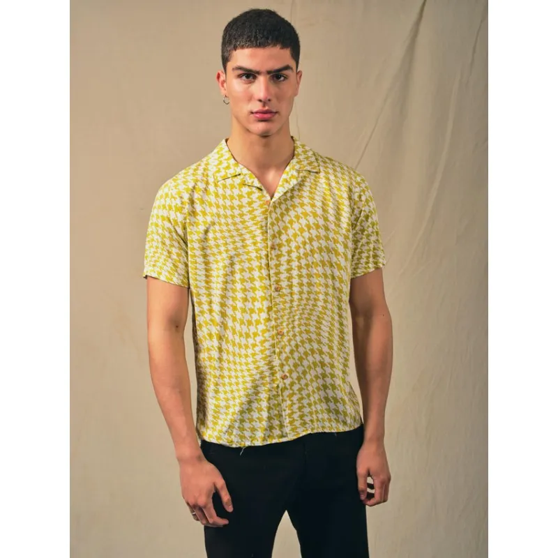 CAMISA DETROIT MC PIE DE POULE