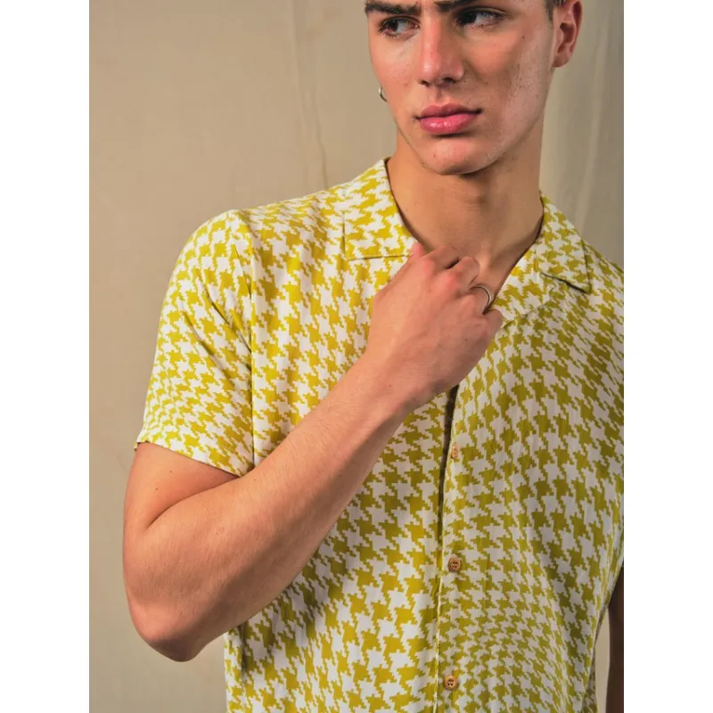 CAMISA DETROIT MC PIE DE POULE