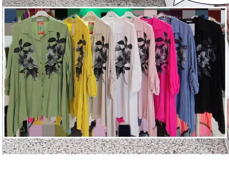 Camisa Estampada Mujer Talla Grande