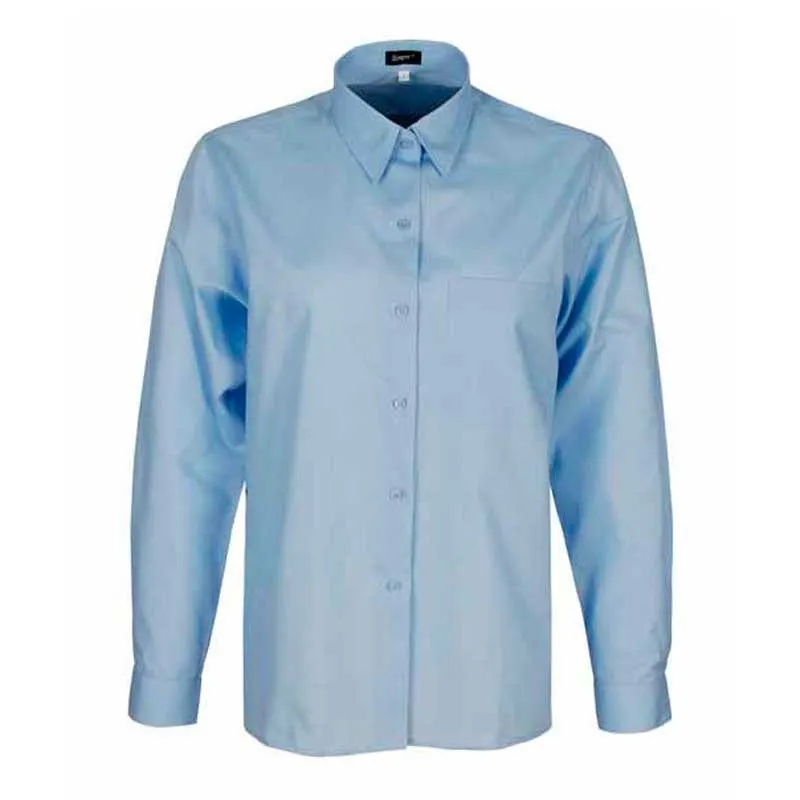 CAMISA HOSTELERíA DE MUJER CELESTE MANGA LARGA  SAGER