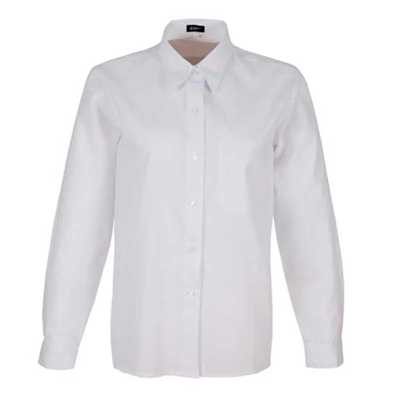 CAMISA MUJER POPELíN BLANCA MANGA LARGA  SAGER