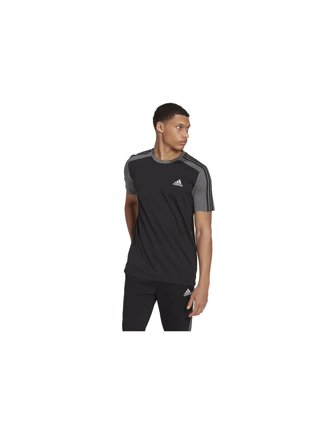 Camiseta adidas Essentials Melange Hombre BK