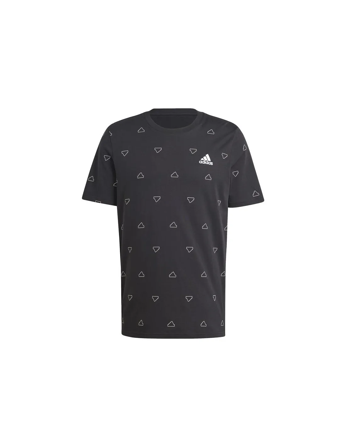 Camiseta adidas Essentials Monogram Hombre Negro