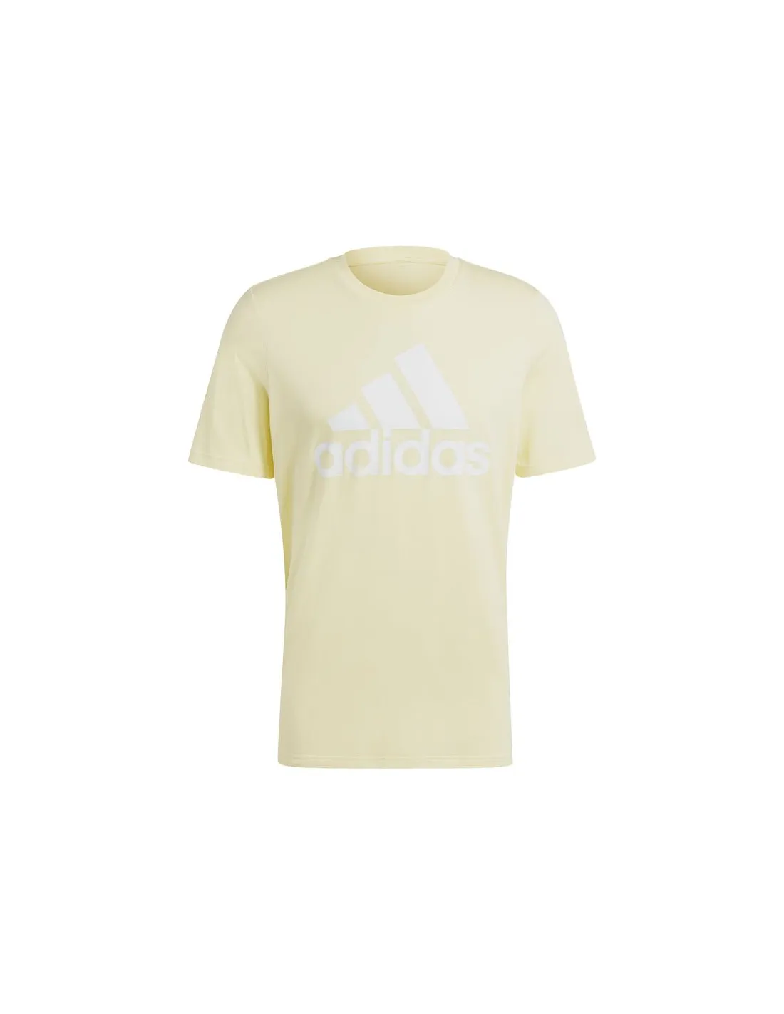 Camiseta adidas Essentials Single Big Logo Hombre Amarillo