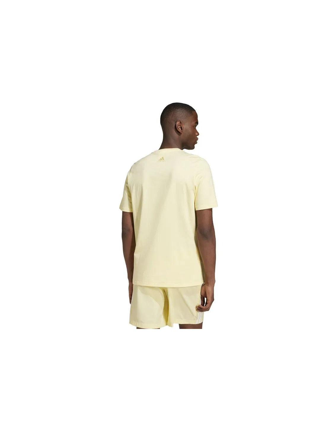 Camiseta adidas Essentials Single Big Logo Hombre Amarillo
