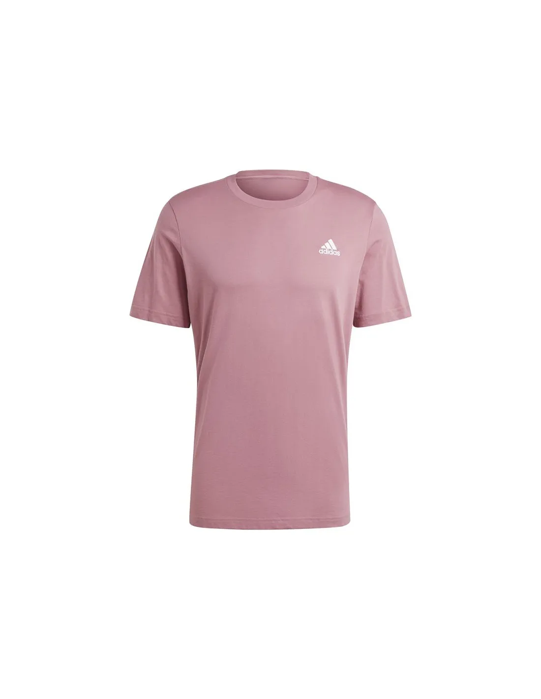 Camiseta adidas Essentials Single Embroidered Small Logo Hombre Rosa