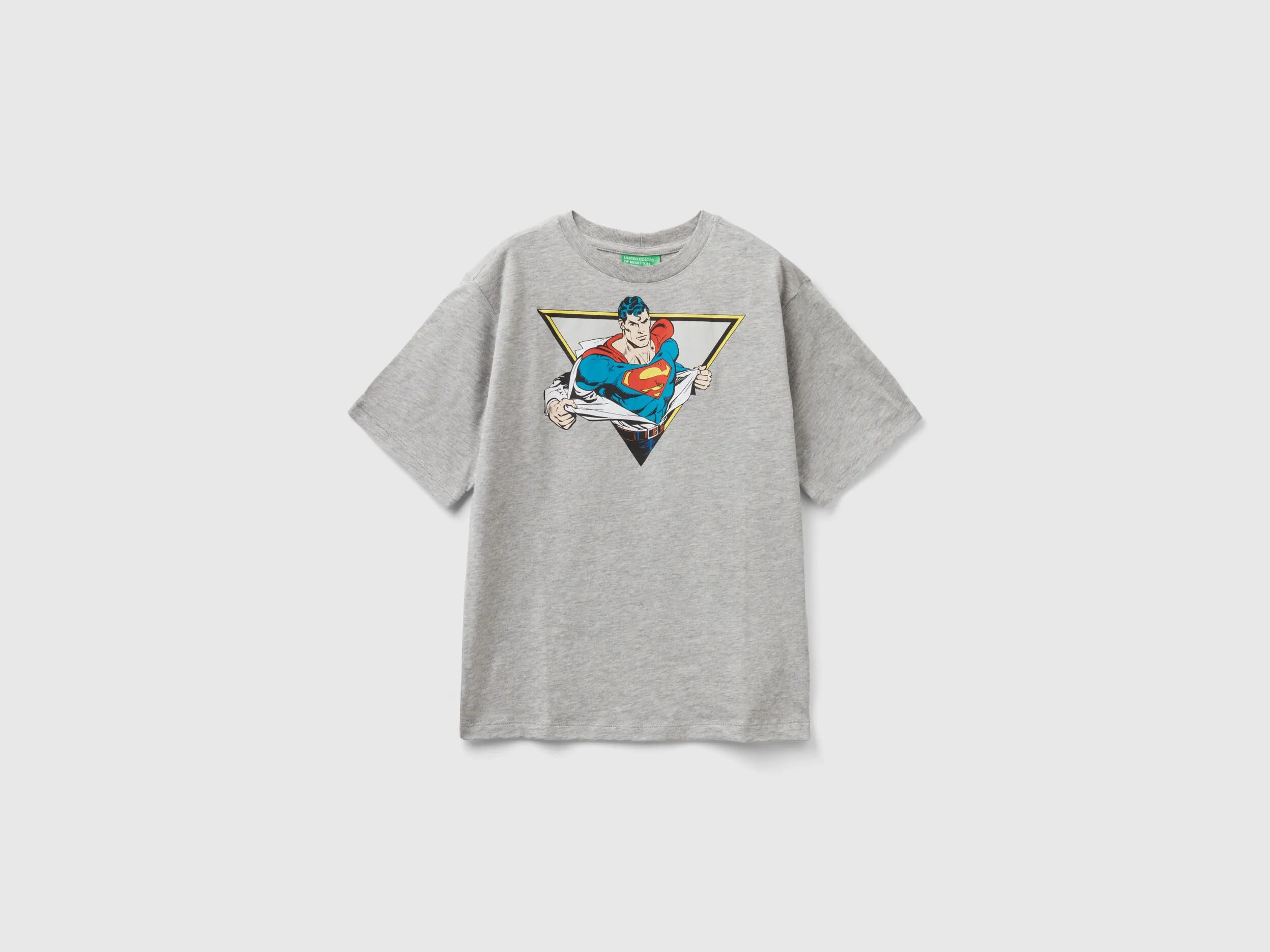 Camiseta ©&™ DC Comics Superman gris jaspeado
