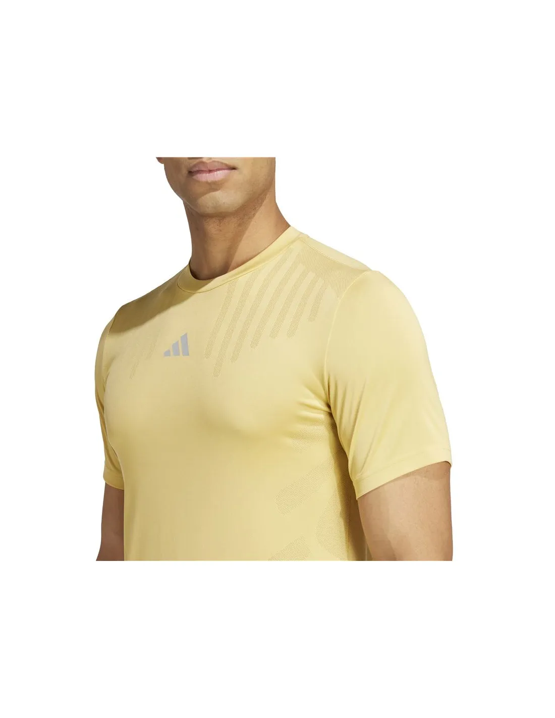 Camiseta de Fitness adidas Essentials Hiit Airchi Hombre Amarillo