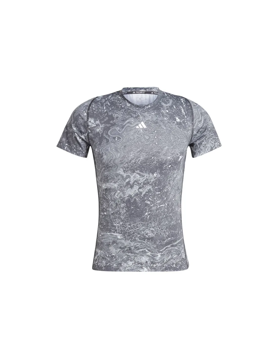 Camiseta de Fitness adidas Essentials Tf Aop Hombre Negro
