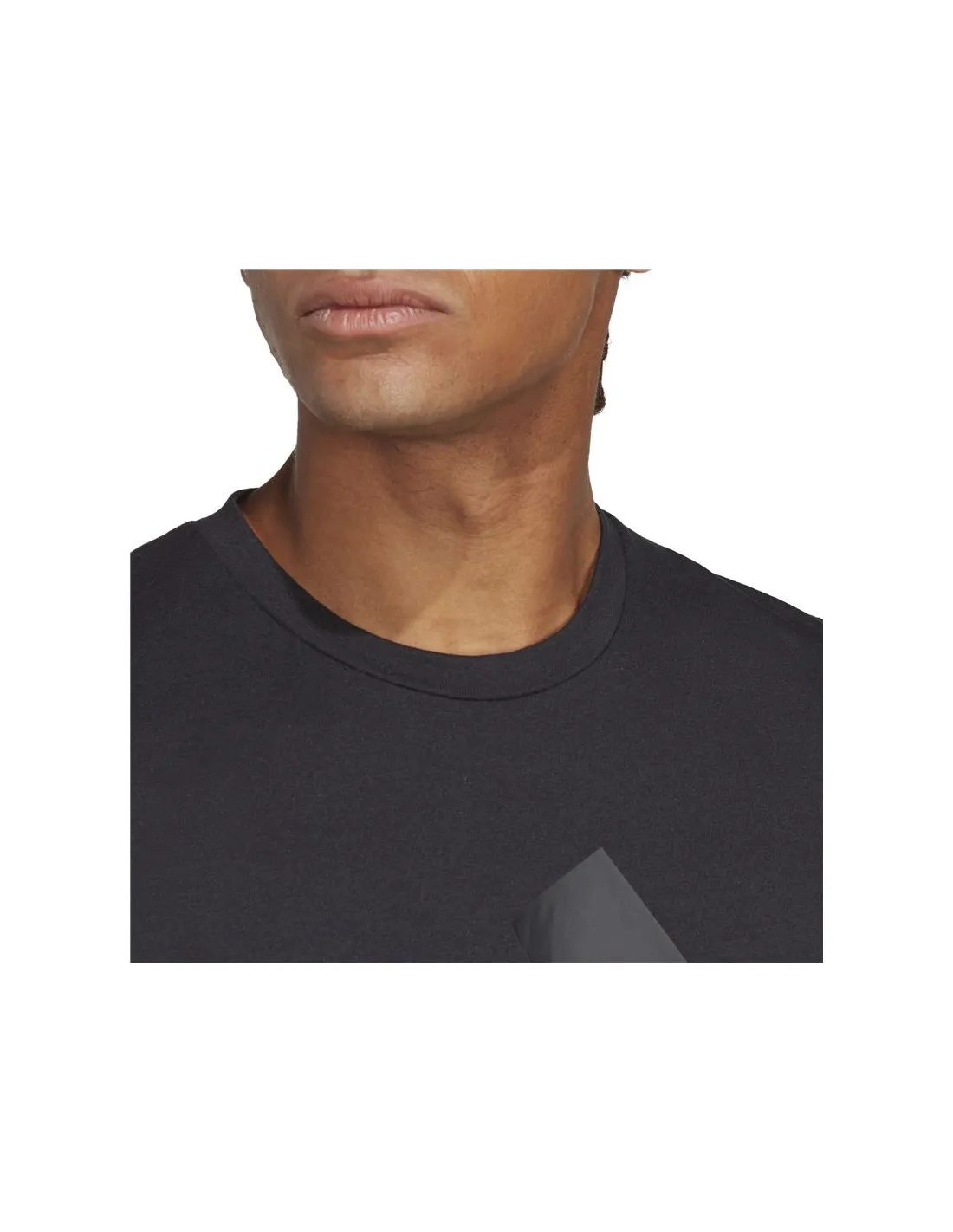 CAMISETA DE FITNESS ADIDAS ESSENTIALS TRES FEELREADY LOGO HOMBRE NEGRO