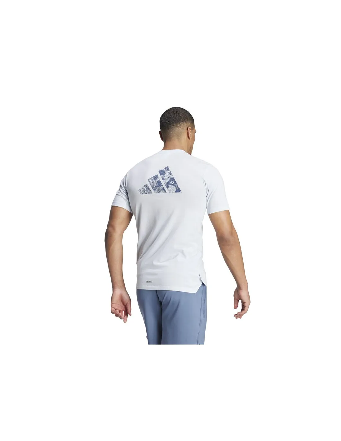 Camiseta de Fitness adidas Essentials Wo Logo Hombre Azul