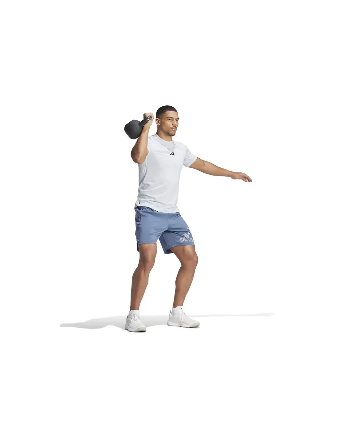 Camiseta de Fitness adidas Essentials Wo Logo Hombre Azul
