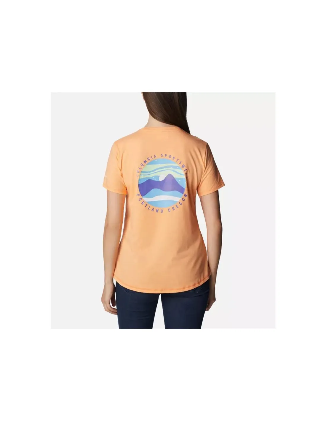 Camiseta de Trail Columbia Sun Trek™ Graphic II Naranja Mujer