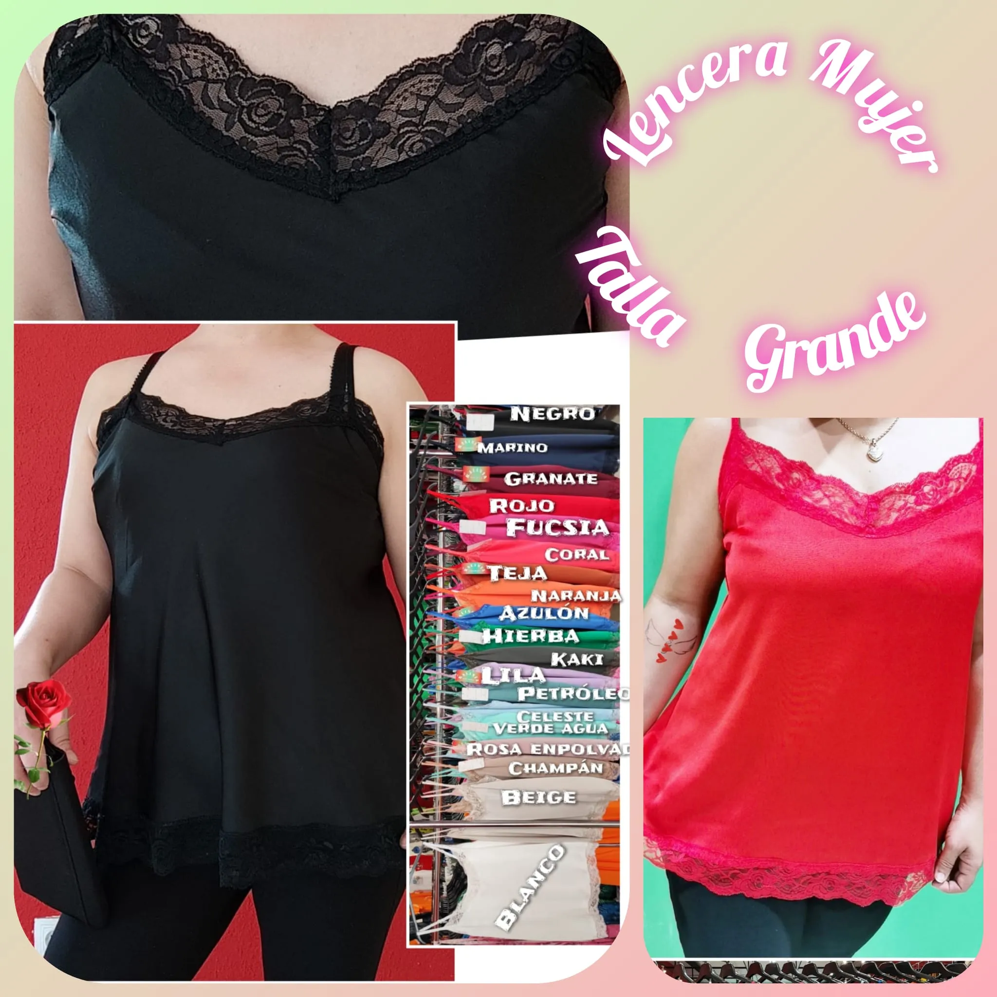 Camiseta Lencera Mujer Talla Grande