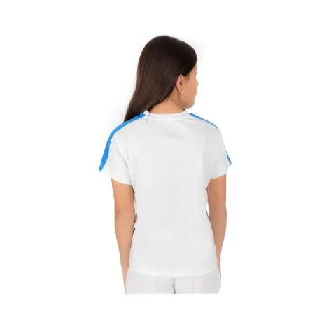 CAMISETA MANGA CORTA PARA MUJER Y NIñA   JOMA ACADEMY III  BLANCO/AZUL  901141.207