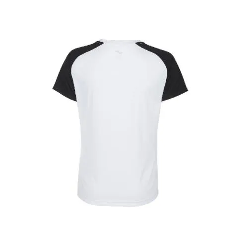 CAMISETA MANGA CORTA PARA MUJER Y NIñA   JOMA ACADEMY IV  BLANCO/NEGRO  901335.201