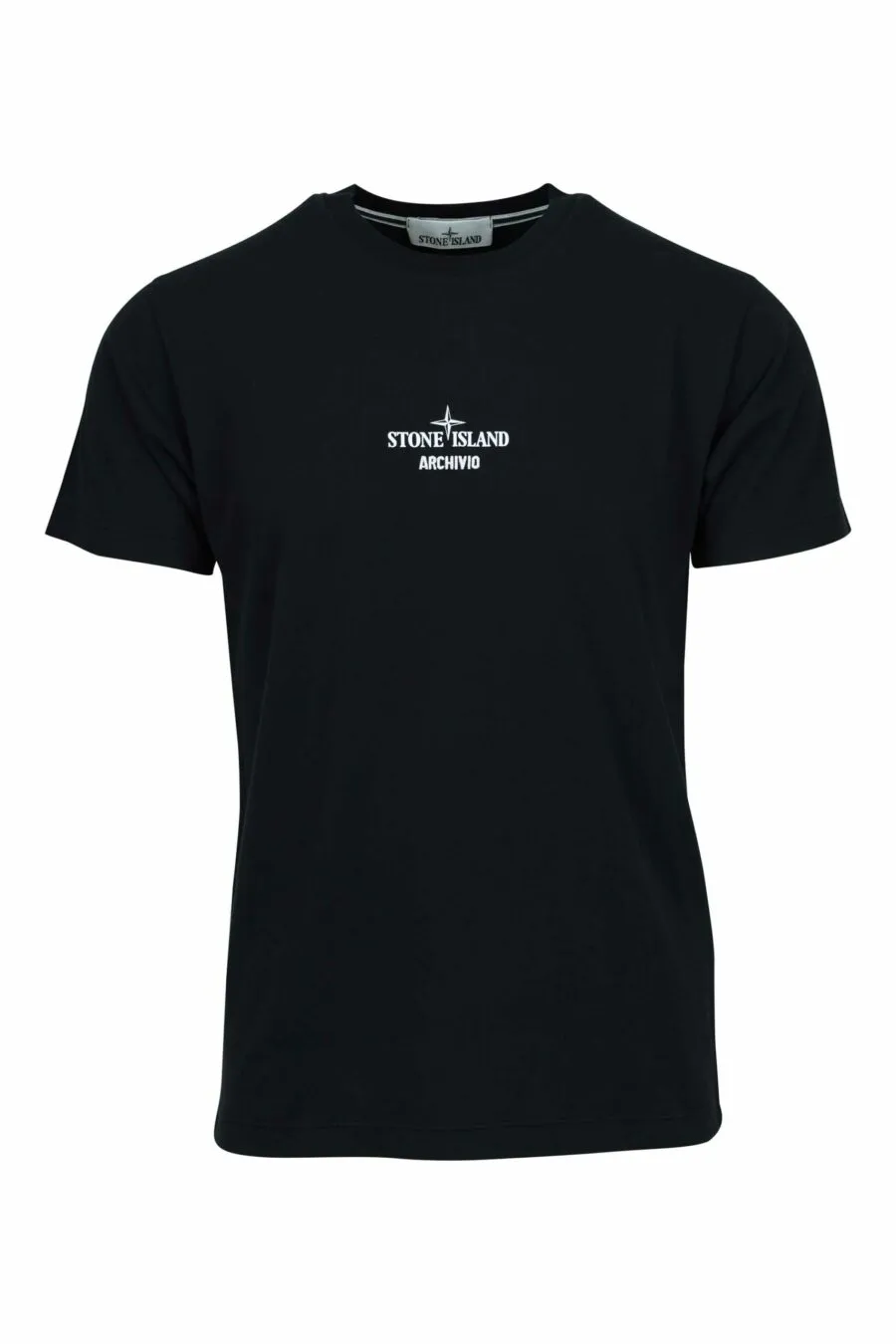 Camiseta negra con minilogo 