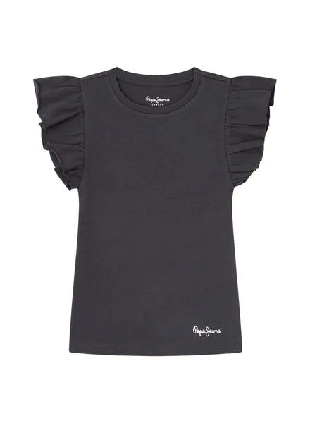 Camiseta Pepe Jeans Quanise Gris Para Niña