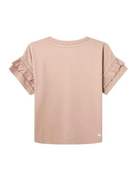 Camiseta Pepe Jeans Sharon Rosa Para Niña