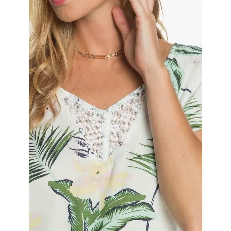 Camiseta Roxy Paradise Stories para mujer (Snow White Large Praslin)