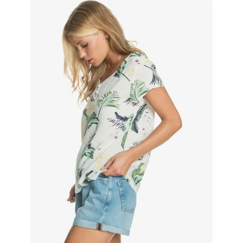 Camiseta Roxy Paradise Stories para mujer (Snow White Large Praslin)