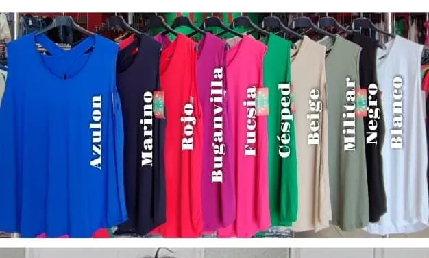 Camiseta Sin Mangas Lágrima Talla Grande