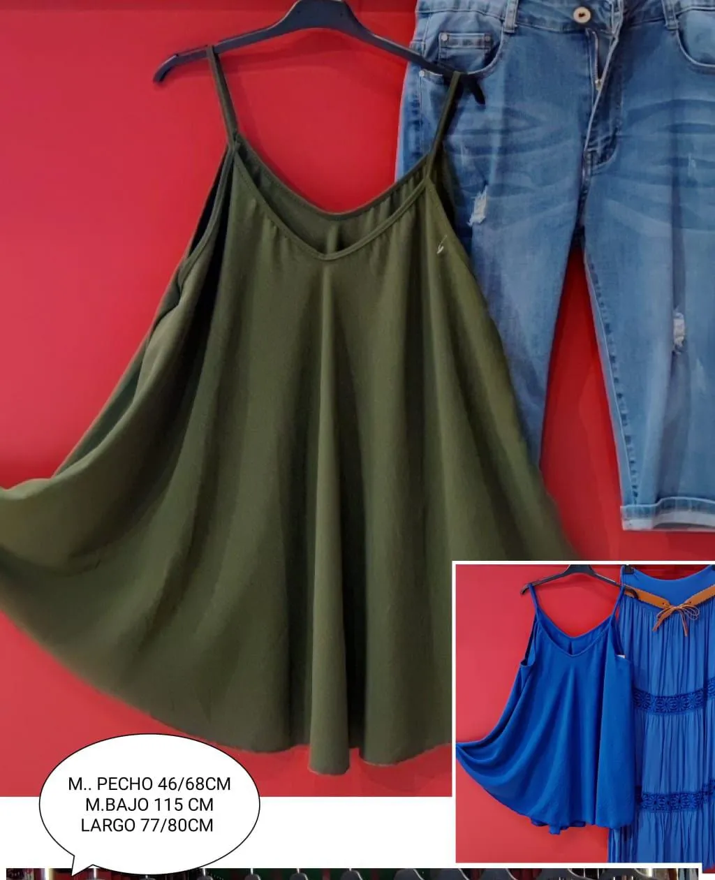 Camiseta Tirantes Mujer Talla Grande