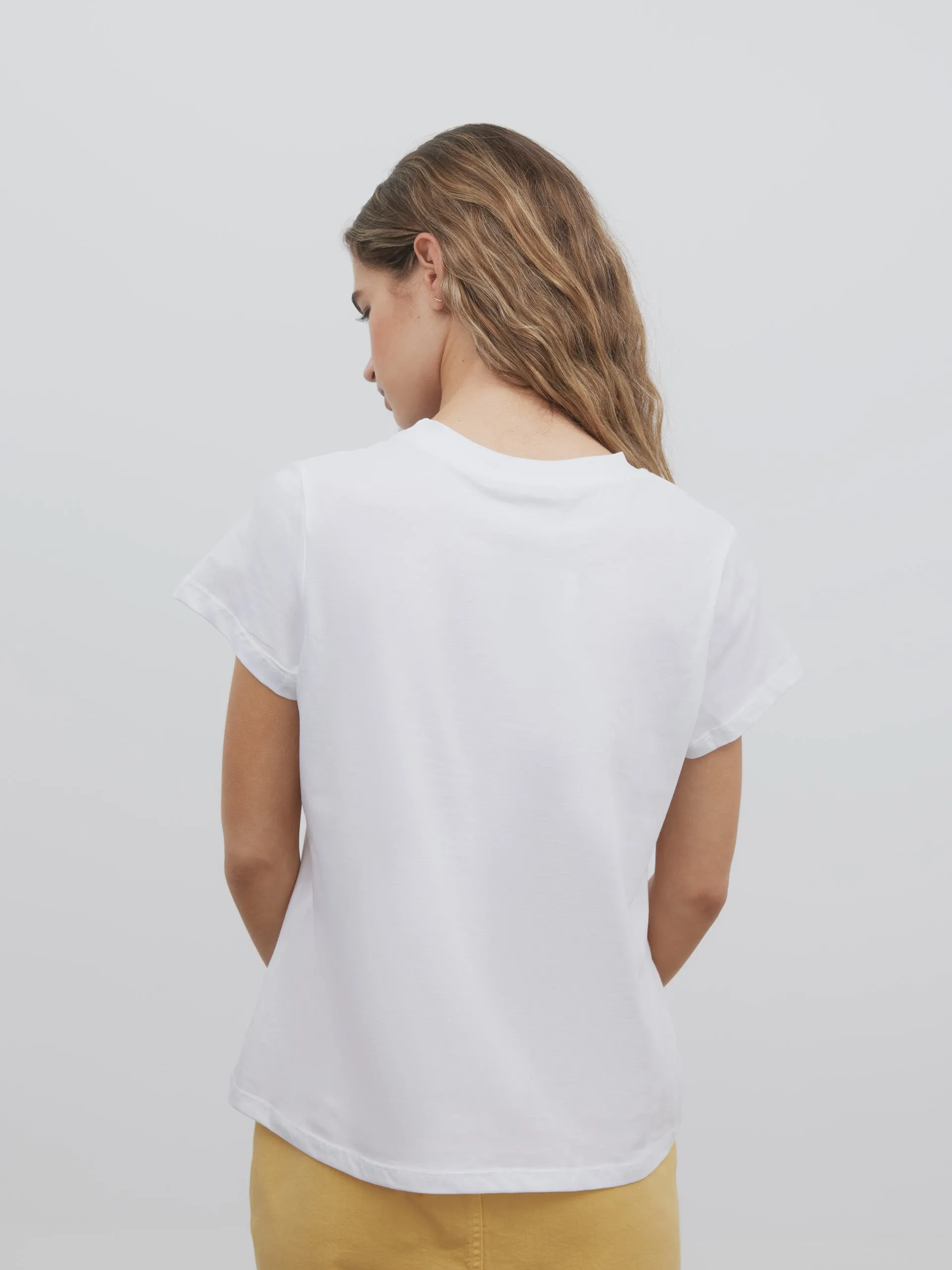 Camiseta woman letras love burdeos