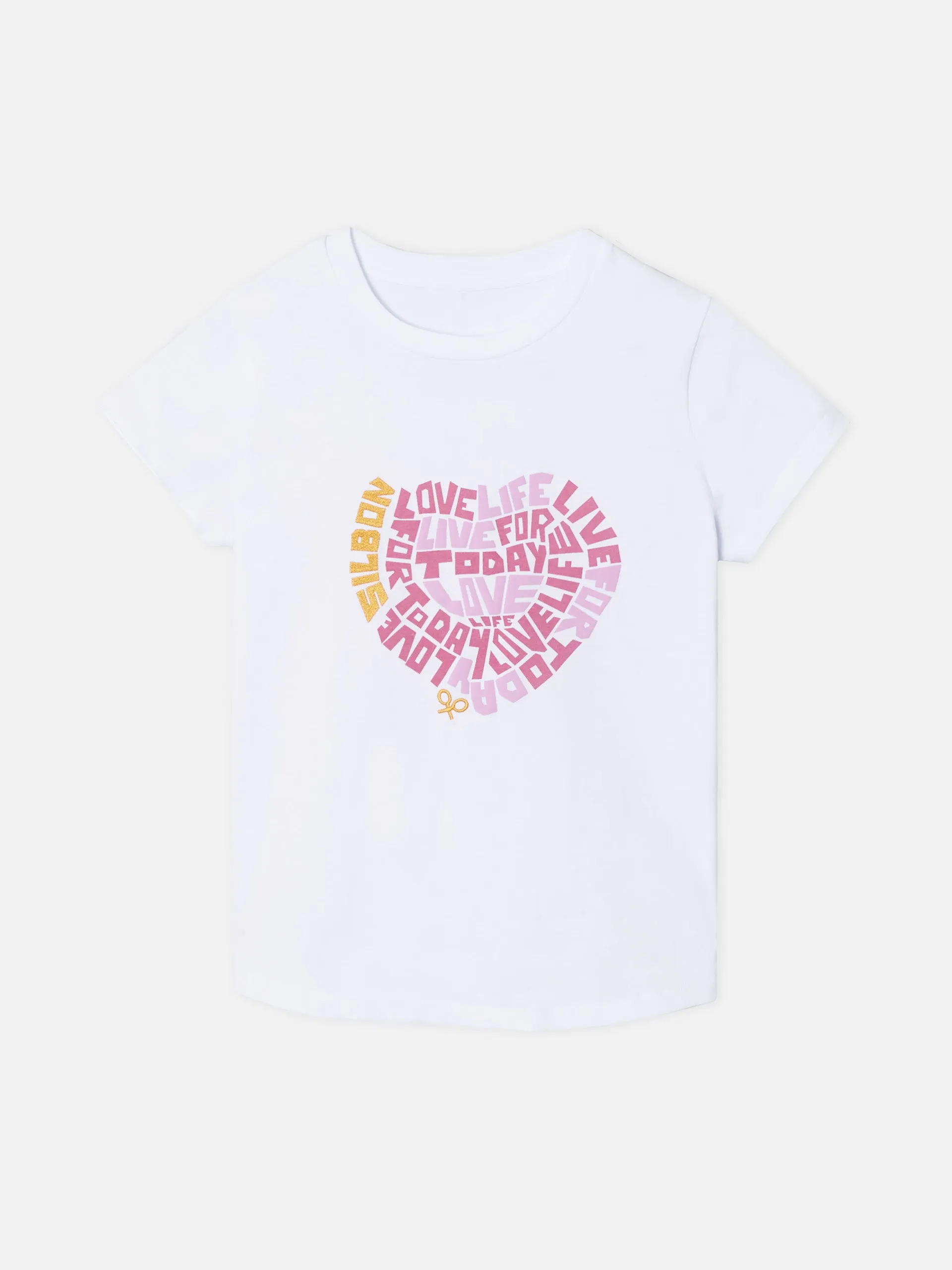 Camiseta woman letras love burdeos