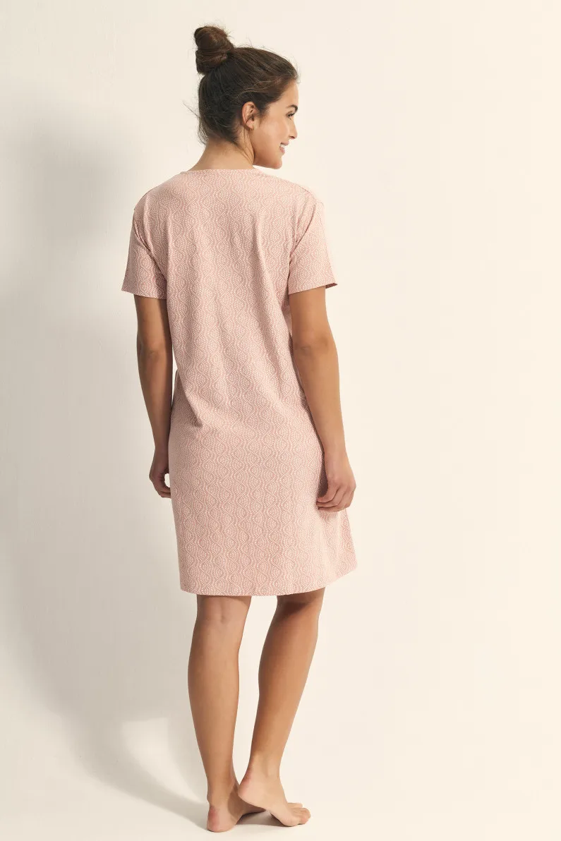 CAMISÓN MANGA CORTA MODAL/ALGODÓN