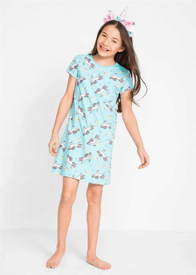 Camisón (2 unidades) Celeste/blanco