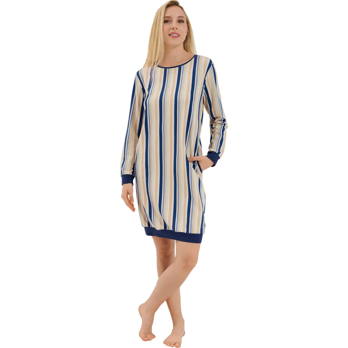 Camisón de manga larga Maxine