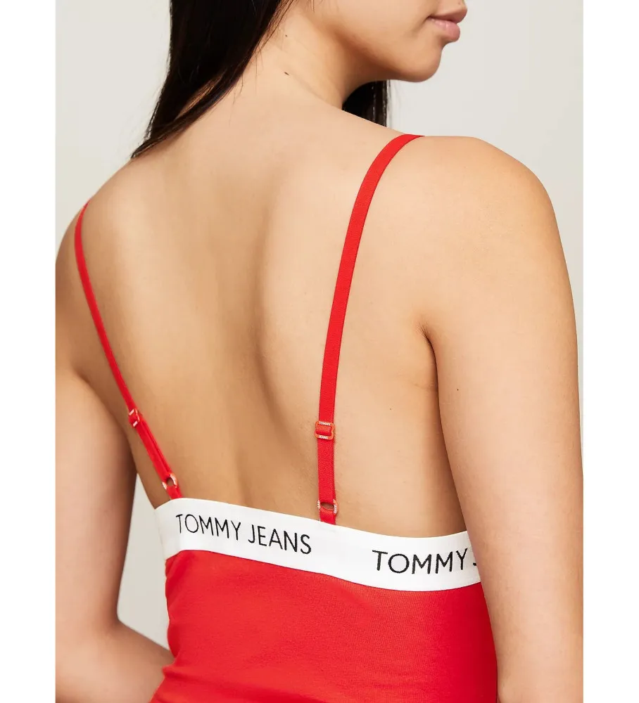 Camisón Heritage con encaje rojo