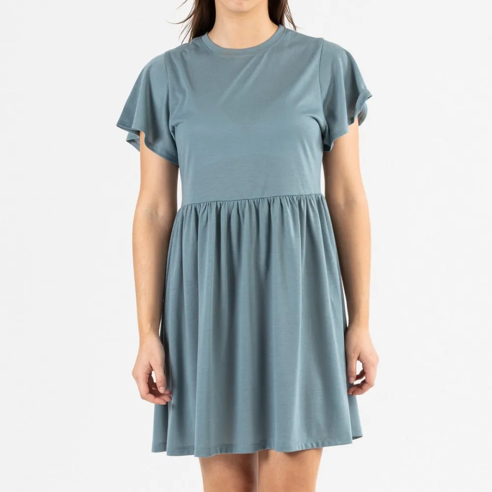 Camisón manga corta verde azulado