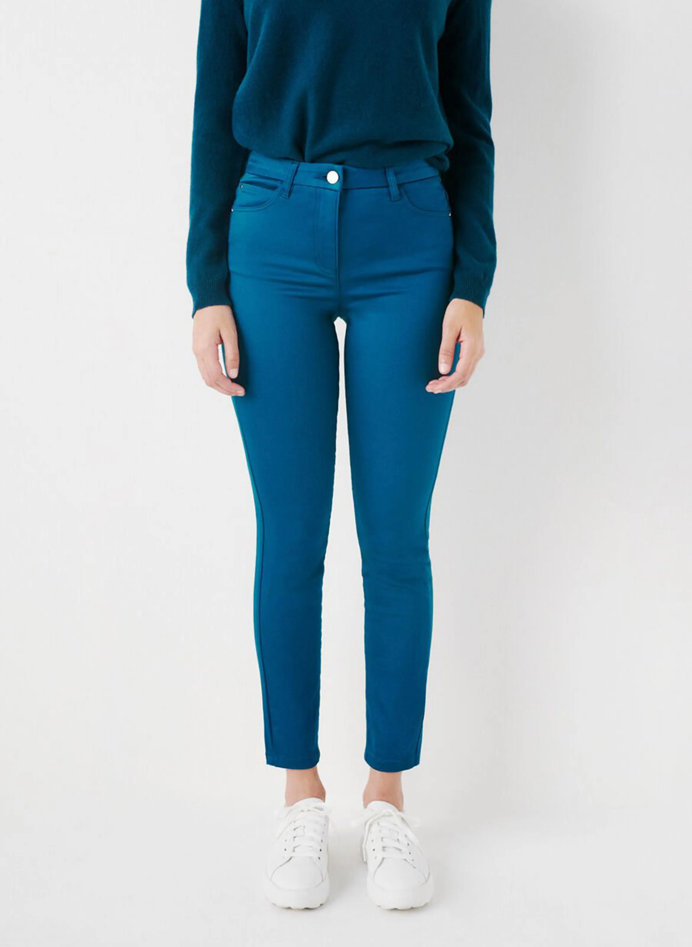 CAROLL TONYB  PANTALóN DE PINZAS SLIM EN AZUL