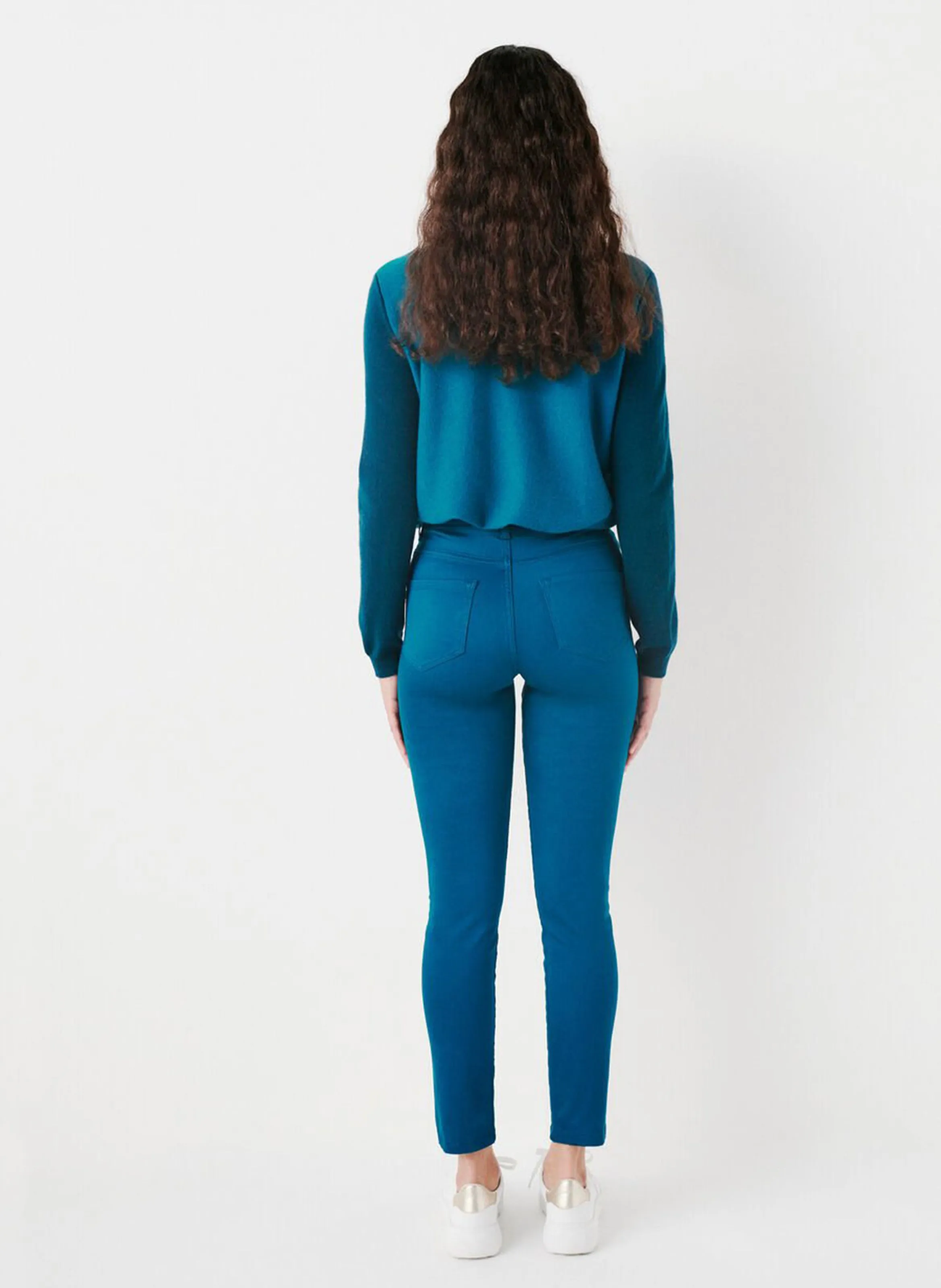 CAROLL TONYB  PANTALóN DE PINZAS SLIM EN AZUL