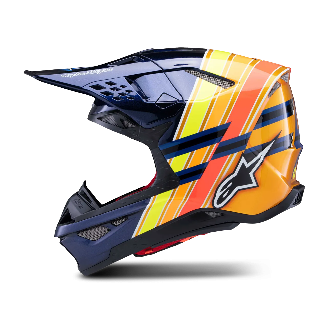 CASCO DE CROSS ALPINESTARS SM10 TLD EDITION 25 ECE06 NEGRONARANJAAMARILLOROJO