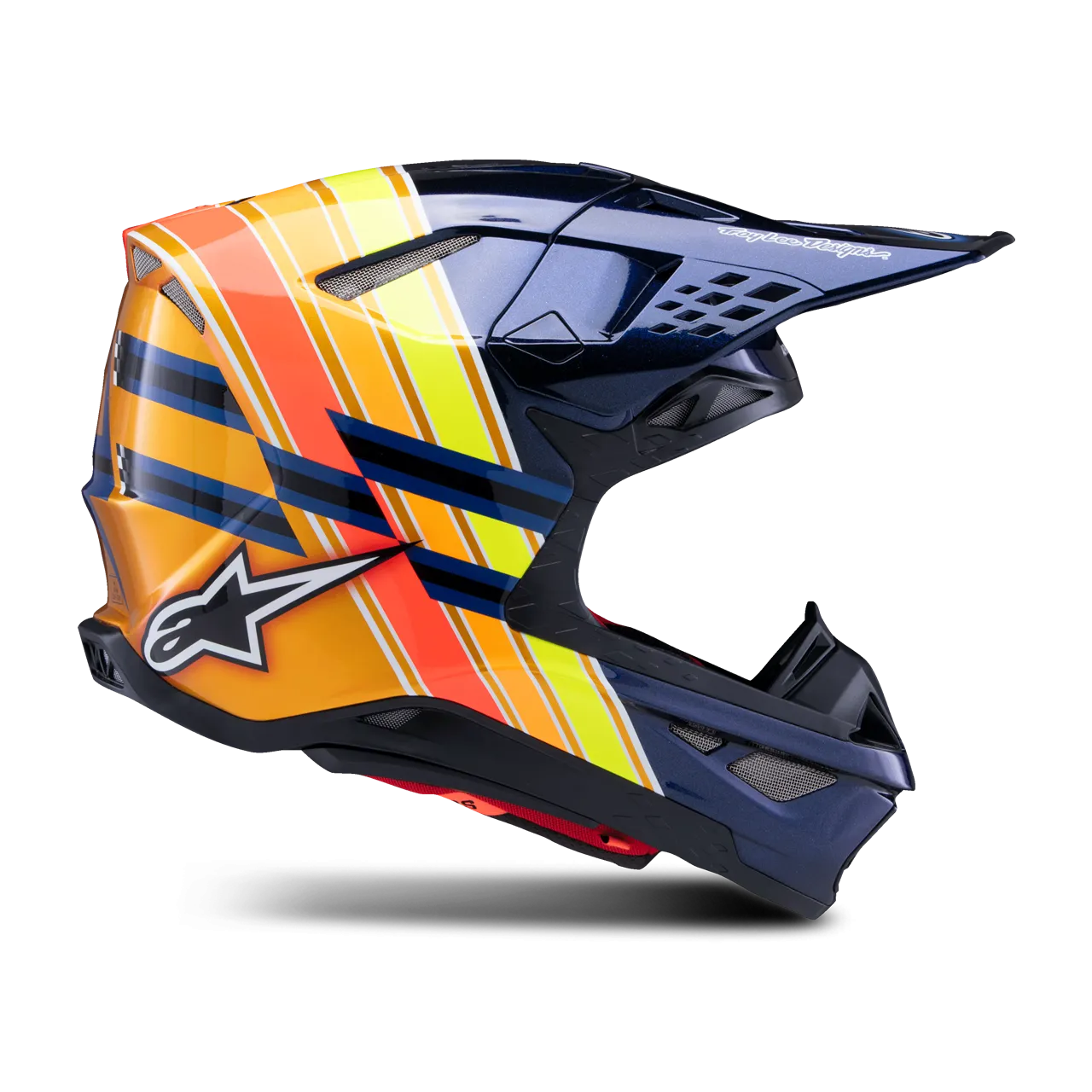 CASCO DE CROSS ALPINESTARS SM10 TLD EDITION 25 ECE06 NEGRONARANJAAMARILLOROJO