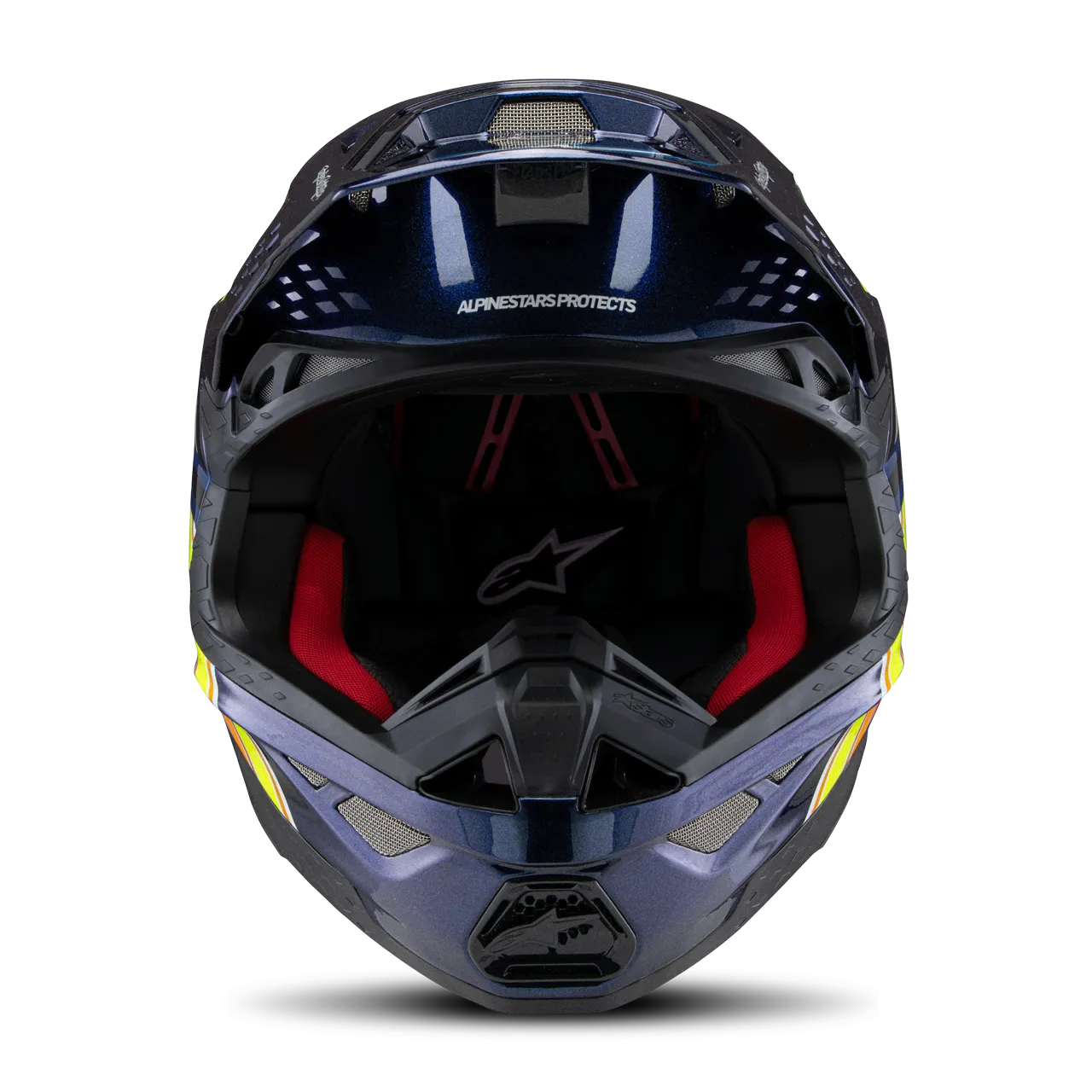 CASCO DE CROSS ALPINESTARS SM10 TLD EDITION 25 ECE06 NEGRONARANJAAMARILLOROJO