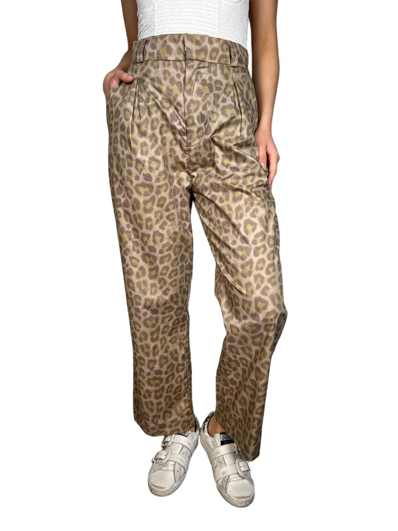 CHAIA Pantalón Animal Print