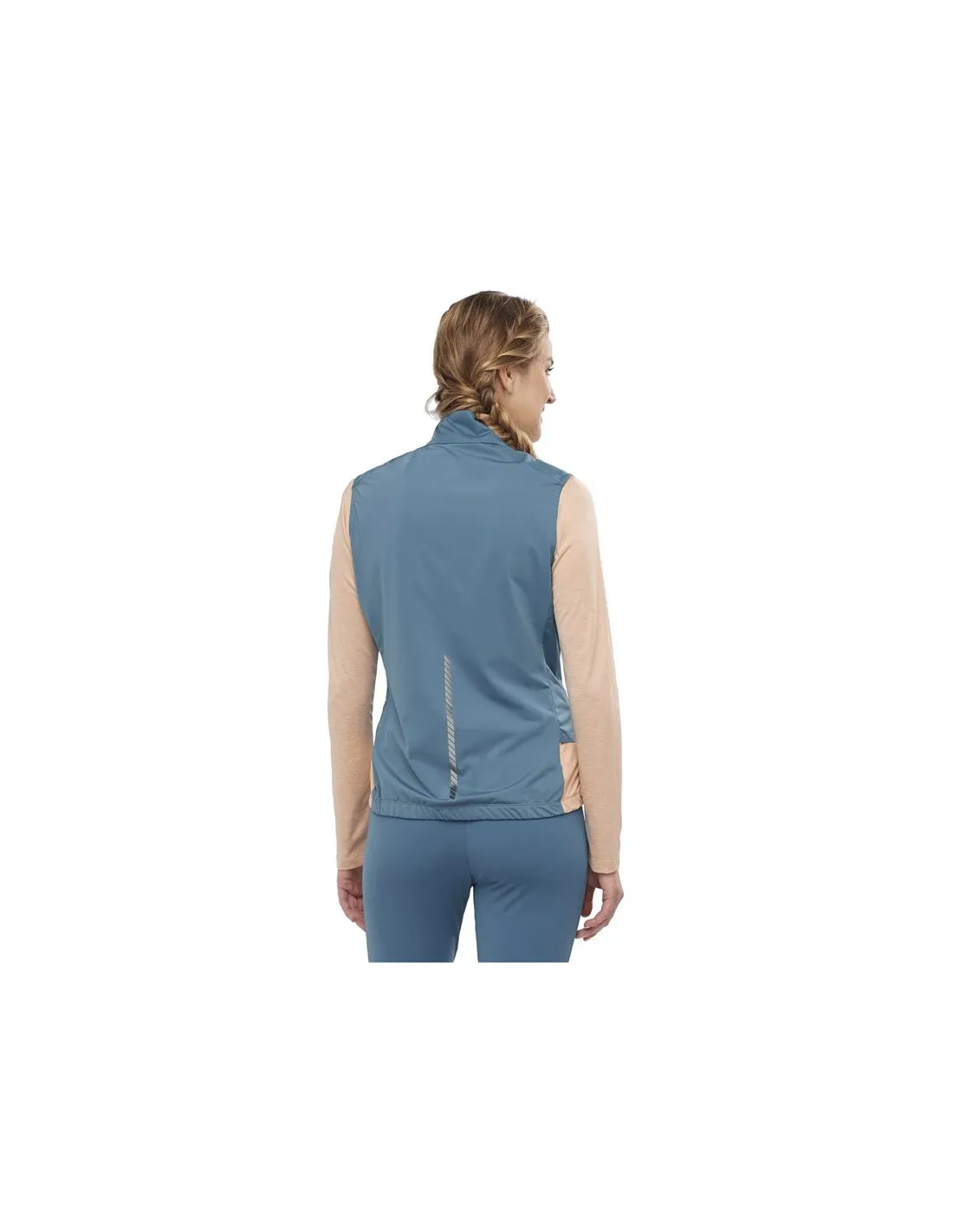 Chaleco de running Salomon Light Shell W Light blue