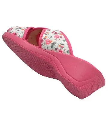 Chanclas estar casa mujer tiras cruzadas Alberola en fuxia