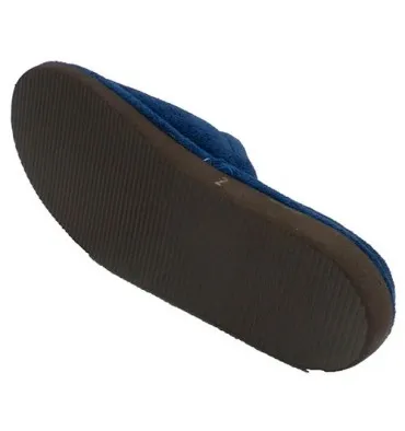 Chanclas hombre toalla abiertas punta y talón anatómicas Miszapatillas en azul marino