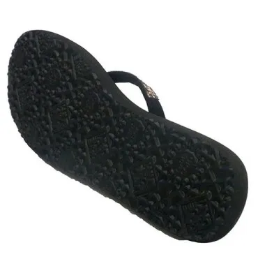CHANCLAS MUJER DEDO PLAYA PISCINA BRILLANTES GIOSEPPON EN NEGRO