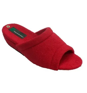 Chanclas mujer toalla Miszapatillas en rojo